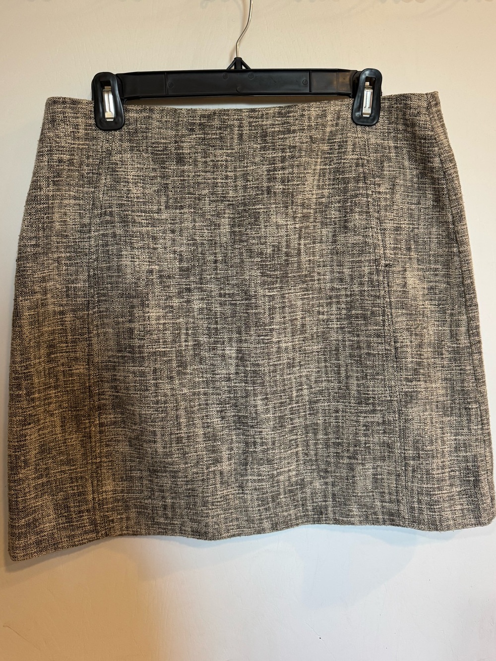Loft Classic Gray Tweed Mini Skirt - Women's